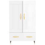 vidaXL Dulap înalt, alb extralucios, 69,5x31x115 cm, lemn prelucrat vidaXL Dulap înalt, alb extralucios, 69,5x31x115 cm, lemn prelucrat