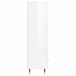 vidaXL Dulap înalt, alb extralucios, 69,5x31x115 cm, lemn prelucrat vidaXL Dulap înalt, alb extralucios, 69,5x31x115 cm, lemn prelucrat
