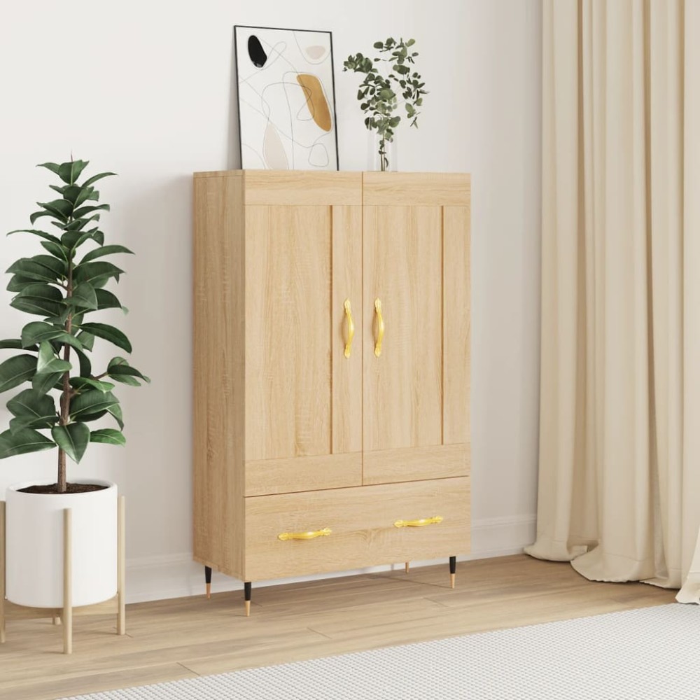 vidaXL Dulap înalt, stejar Sonoma, 69,5x31x115 cm, lemn prelucrat