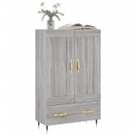 vidaXL Dulap gri Sonoma 69,5x31x115 cm, lemn prelucrat vidaXL Dulap gri Sonoma 69,5x31x115 cm, lemn prelucrat