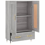 vidaXL Dulap gri Sonoma 69,5x31x115 cm, lemn prelucrat vidaXL Dulap gri Sonoma 69,5x31x115 cm, lemn prelucrat