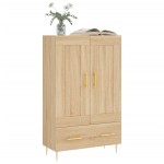 vidaXL Dulap înalt, stejar Sonoma, 69,5x31x115 cm, lemn prelucrat