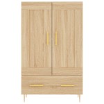 vidaXL Dulap înalt, stejar Sonoma, 69,5x31x115 cm, lemn prelucrat