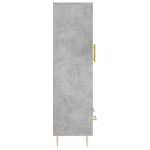 vidaXL Dulap înalt, gri beton, 69,5x31x115 cm, lemn compozit