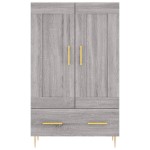 vidaXL Dulap gri Sonoma 69,5x31x115 cm, lemn prelucrat
