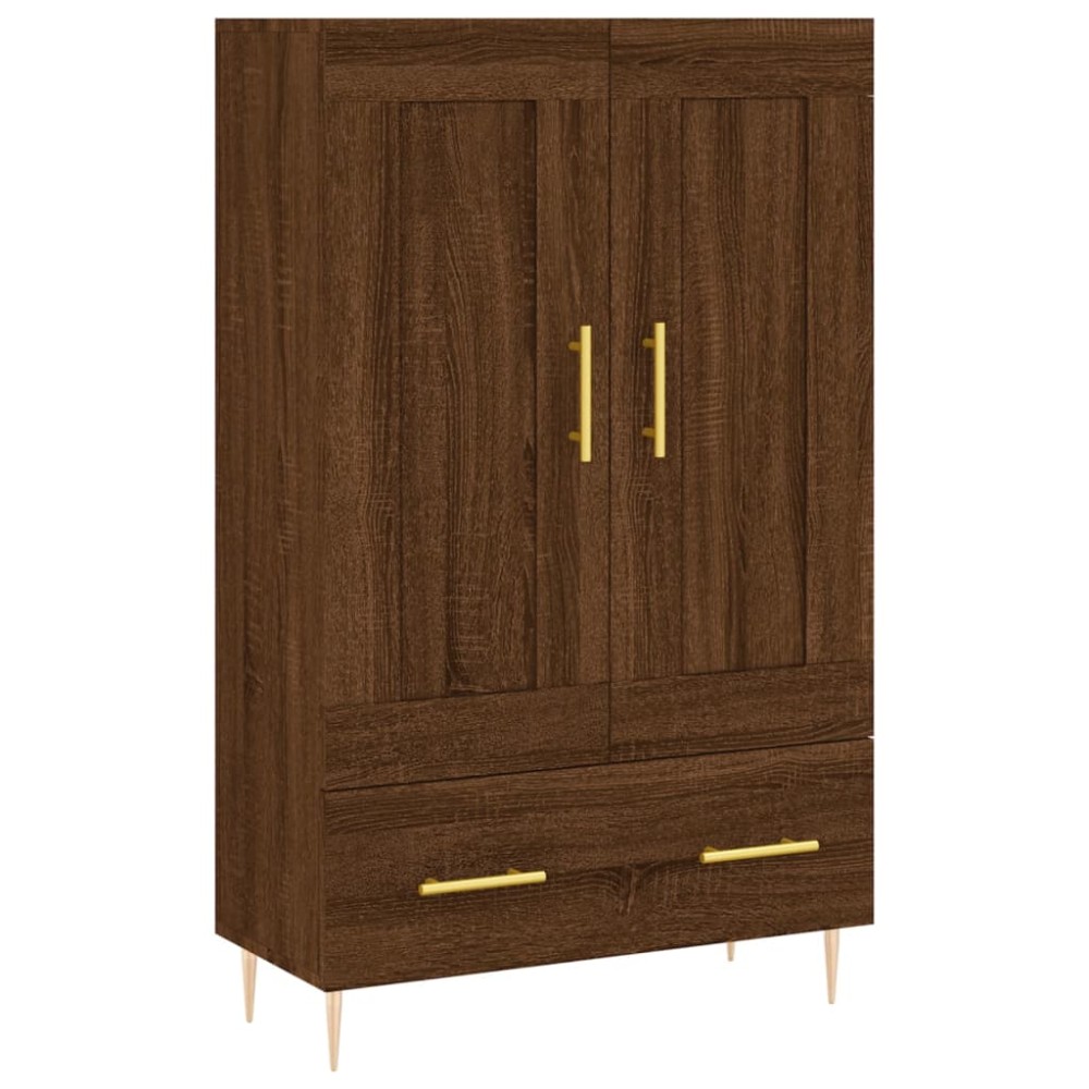 vidaXL Dulap înalt, stejar maro, 69,5x31x115 cm, lemn prelucrat