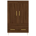 vidaXL Dulap înalt, stejar maro, 69,5x31x115 cm, lemn prelucrat vidaXL Dulap înalt, stejar maro, 69,5x31x115 cm, lemn prelucrat