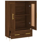 vidaXL Dulap înalt, stejar maro, 69,5x31x115 cm, lemn prelucrat vidaXL Dulap înalt, stejar maro, 69,5x31x115 cm, lemn prelucrat