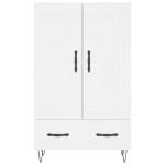 vidaXL Dulap înalt, alb, 69,5x31x115 cm, lemn prelucrat