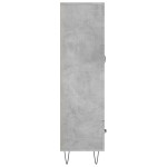 vidaXL Dulap înalt, gri beton, 69,5x31x115 cm, lemn compozit