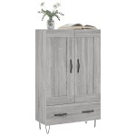 vidaXL Dulap gri Sonoma 69,5x31x115 cm, lemn prelucrat