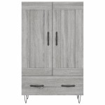 vidaXL Dulap gri Sonoma 69,5x31x115 cm, lemn prelucrat