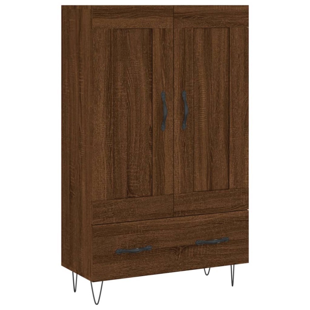 vidaXL Dulap înalt, stejar maro, 69,5x31x115 cm, lemn prelucrat