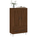 vidaXL Dulap înalt, stejar maro, 69,5x31x115 cm, lemn prelucrat