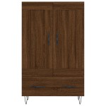 vidaXL Dulap înalt, stejar maro, 69,5x31x115 cm, lemn prelucrat