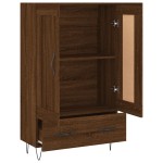 vidaXL Dulap înalt, stejar maro, 69,5x31x115 cm, lemn prelucrat