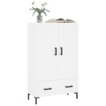 vidaXL Dulap înalt, alb, 69,5x31x115 cm, lemn prelucrat vidaXL Dulap înalt, alb, 69,5x31x115 cm, lemn prelucrat