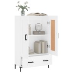vidaXL Dulap înalt, alb, 69,5x31x115 cm, lemn prelucrat vidaXL Dulap înalt, alb, 69,5x31x115 cm, lemn prelucrat