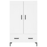 vidaXL Dulap înalt, alb, 69,5x31x115 cm, lemn prelucrat vidaXL Dulap înalt, alb, 69,5x31x115 cm, lemn prelucrat