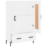 vidaXL Dulap înalt, alb, 69,5x31x115 cm, lemn prelucrat vidaXL Dulap înalt, alb, 69,5x31x115 cm, lemn prelucrat