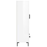 vidaXL Dulap înalt, alb extralucios, 69,5x31x115 cm, lemn prelucrat vidaXL Dulap înalt, alb extralucios, 69,5x31x115 cm, lemn prelucrat