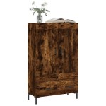 vidaXL Dulap înalt, stejar afumat, 69,5x31x115 cm, lemn prelucrat