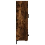 vidaXL Dulap înalt, stejar afumat, 69,5x31x115 cm, lemn prelucrat