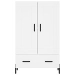 vidaXL Dulap înalt, alb, 69,5x31x115 cm, lemn prelucrat