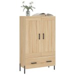 vidaXL Dulap înalt, stejar Sonoma, 69,5x31x115 cm, lemn prelucrat
