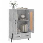 vidaXL Dulap înalt, gri beton, 69,5x31x115 cm, lemn compozit