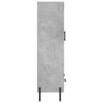 vidaXL Dulap înalt, gri beton, 69,5x31x115 cm, lemn compozit
