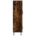 vidaXL Dulap înalt, stejar afumat, 69,5x31x115 cm, lemn prelucrat