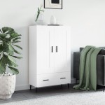 vidaXL Dulap înalt, alb, 69,5x31x115 cm, lemn prelucrat vidaXL Dulap înalt, alb, 69,5x31x115 cm, lemn prelucrat