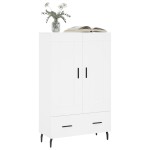 vidaXL Dulap înalt, alb, 69,5x31x115 cm, lemn prelucrat vidaXL Dulap înalt, alb, 69,5x31x115 cm, lemn prelucrat