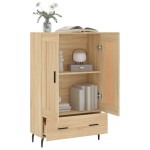 vidaXL Dulap înalt, stejar Sonoma, 69,5x31x115 cm, lemn prelucrat