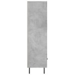 vidaXL Dulap înalt, gri beton, 69,5x31x115 cm, lemn compozit