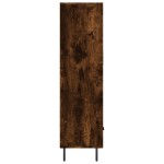 vidaXL Dulap înalt, stejar afumat, 69,5x31x115 cm, lemn prelucrat