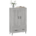 vidaXL Dulap gri Sonoma 69,5x31x115 cm, lemn prelucrat