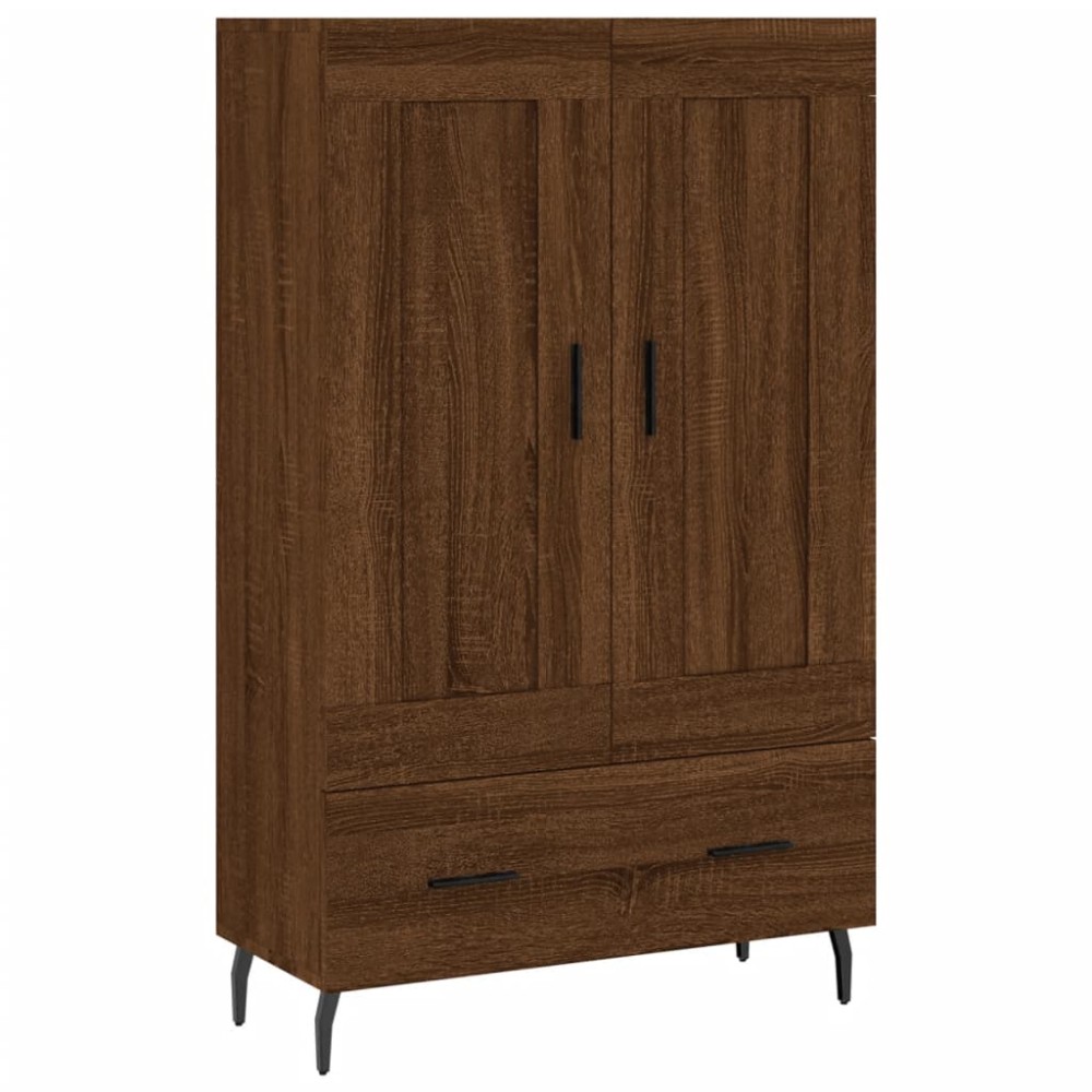 vidaXL Dulap înalt, stejar maro, 69,5x31x115 cm, lemn prelucrat