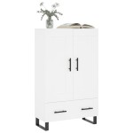 vidaXL Dulap înalt, alb, 69,5x31x115 cm, lemn prelucrat