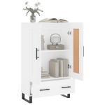 vidaXL Dulap înalt, alb, 69,5x31x115 cm, lemn prelucrat