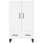 vidaXL Dulap înalt, alb, 69,5x31x115 cm, lemn prelucrat