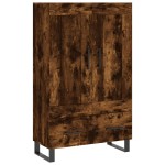 vidaXL Dulap înalt, stejar afumat, 69,5x31x115 cm, lemn prelucrat