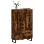 vidaXL Dulap înalt, stejar afumat, 69,5x31x115 cm, lemn prelucrat