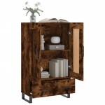 vidaXL Dulap înalt, stejar afumat, 69,5x31x115 cm, lemn prelucrat