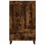 vidaXL Dulap înalt, stejar afumat, 69,5x31x115 cm, lemn prelucrat