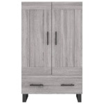 vidaXL Dulap gri Sonoma 69,5x31x115 cm, lemn prelucrat
