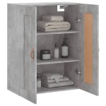 vidaXL Dulap pe perete, gri beton, 69,5x34x90 cm, lemn prelucrat