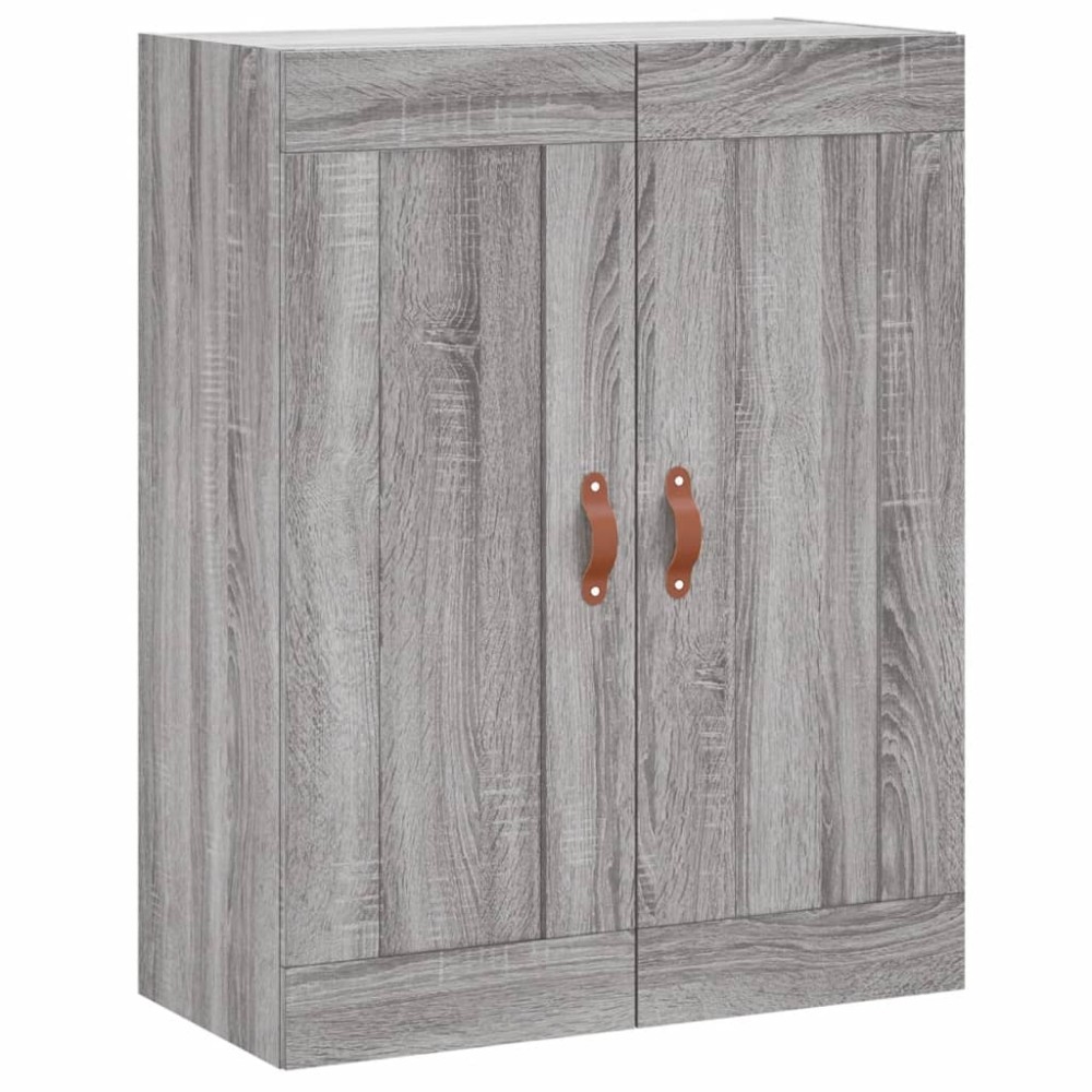 vidaXL Dulap pe perete, sonoma gri, 69,5x34x90 cm, lemn prelucrat