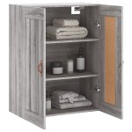 vidaXL Dulap pe perete, sonoma gri, 69,5x34x90 cm, lemn prelucrat vidaXL Dulap pe perete, sonoma gri, 69,5x34x90 cm, lemn prelucrat